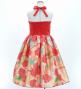 Hula Kids Shantung Dress with Lokelani Print / Luxury Collection / Red / Jp66rd