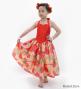 Hula Kids Shantung Dress with Lokelani Print / Luxury Collection / Red / Jp66rd
