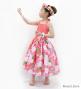 Hula Kids Shantung Dress with Lokelani Print / Luxury Collection / Salmon Pink / Jp66spi