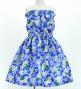 Hula Set up Keiki with Plumeria Print / Luxury Collection / Blue / Jp67bl