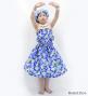 Hula Set up Keiki with Plumeria Print / Luxury Collection / Blue / Jp67bl