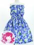 Hula Set up Keiki with Plumeria Print / Luxury Collection / Blue / Jp67bl