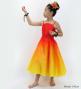 Hula Midi Gradation Dress/ Luxury Collection / Dark Orange & Yellow / Jp69dorye