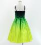Hula Midi Gradation Dress/ Luxury Collection / Green & Yellow / Jp69grye
