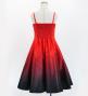 Hula Midi Gradation Dress/ Luxury Collection / Red & Black / Jp69rdbk