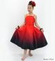 Hula Midi Gradation Dress/ Luxury Collection / Red & Black / Jp69rdbk
