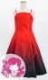 Hula Midi Gradation Dress/ Luxury Collection / Red & Black / Jp69rdbk