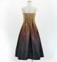 Hula Long Gradation Dress/ Luxury Collection / Beige & Brown / Jp70bebr