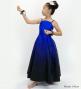 Hula Long Gradation Dress/ Luxury Collection / Blue & Black / Jp70blbk