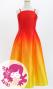 Hula Long Gradation Dress/ Luxury Collection / Dark Orange & Yellow / Jp70dorye