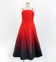 Hula Long Gradation Dress/ Luxury Collection / Red & Black / Jp70rdbk