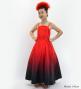Hula Long Gradation Dress/ Luxury Collection / Red & Black / Jp70rdbk
