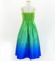 Hula Long Gradation Dress/ Luxury Collection / YEL GRN & BLU / Jp70yegrbl