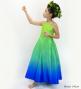 Hula Long Gradation Dress/ Luxury Collection / YEL GRN & BLU / Jp70yegrbl