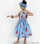 Hula Set up Keiki with Hibiscus Print / Luxury Collection / Light Blue / Jp71lbl