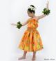 Hula Set up Keiki with Hibiscus Print / Luxury Collection / Orange / Jp71or