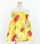 Hula Set up Keiki with Hibiscus Print / Luxury Collection / Yellow / Jp71ye