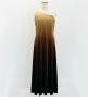Hula One Shoulder Gradation Velvet Dress/ Luxury Collection / Beige & Brown / Jp72bebr