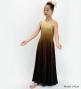 Hula One Shoulder Gradation Velvet Dress/ Luxury Collection / Beige & Brown / Jp72bebr