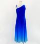 Hula One Shoulder Gradation Velvet Dress/ Luxury Collection / Blue & Light Blue / Jp72blbl