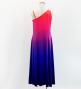 Hula One Shoulder Gradation Velvet Dress/ Luxury Collection / Orange & Purple / Jp72orpu