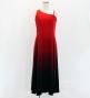 Hula One Shoulder Gradation Velvet Dress/ Luxury Collection / Red & Black / Jp72rdbk