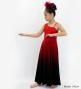 Hula One Shoulder Gradation Velvet Dress/ Luxury Collection / Red & Black / Jp72rdbk