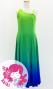 Hula One Shoulder Gradation Velvet Dress/ Luxury Collection / YEL GRN & BLU / Jp72yegrbl