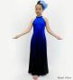 Hula Long Gradation Dress/ Luxury Collection / Blue & Black / Jp73blbk