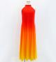Hula Long Gradation Dress/ Luxury Collection / Dark Orange & Yellow / Jp73dorye