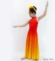 Hula Long Gradation Dress/ Luxury Collection / Dark Orange & Yellow / Jp73dorye