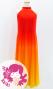 Hula Long Gradation Dress/ Luxury Collection / Dark Orange & Yellow / Jp73dorye