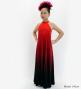 Hula Long Gradation Dress/ Luxury Collection / Red & Black / Jp73rdbk