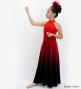 Hula Long Gradation Dress/ Luxury Collection / Red & Black / Jp73rdbk