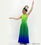 Hula Long Gradation Dress/ Luxury Collection / YEL GRN & BLU / Jp73yegrbl