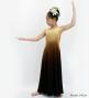 Hula Long Gradation Dress/ Luxury Collection / Beige & Brown / Jp74bebr