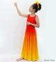 Hula Long Gradation Dress/ Luxury Collection / Dark Orange & Yellow / Jp74dorye