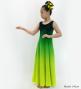 Hula Long Gradation Dress/ Luxury Collection / Green & Yellow / Jp74grye