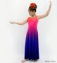Hula Long Gradation Dress/ Luxury Collection / Orange & Purple / Jp74orpu