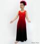 Hula Long Gradation Dress/ Luxury Collection / Red & Black / Jp74rdbk