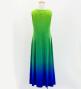 Hula Long Gradation Dress/ Luxury Collection / YEL GRN & BLU / Jp74yegrbl