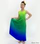 Hula Long Gradation Dress/ Luxury Collection / YEL GRN & BLU / Jp74yegrbl
