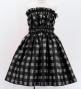 Hula Set up Keiki with Palaka Check Print / Luxury Collection / Black / Jp75bk