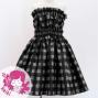 Hula Set up Keiki with Palaka Check Print / Luxury Collection / Black / Jp75bk