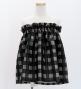 Hula Set up Keiki with Palaka Check Print / Luxury Collection / Black / Jp75bk