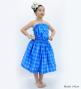 Hula Set up Keiki with palaka check / Luxury Collection / Blue / Jp75bl