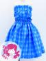 Hula Set up Keiki with palaka check / Luxury Collection / Blue / Jp75bl