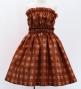 Hula Set up Keiki with Palaka Check Print / Luxury Collection / Brown / Jp75br
