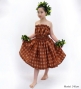 Hula Set up Keiki with Palaka Check Print / Luxury Collection / Brown / Jp75br