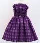 Hula Set up Keiki with Palaka Check Print / Luxury Collection / Dark Purple / Jp75dpu